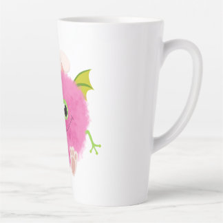 Schattig pluizig konijn monster latte mok
