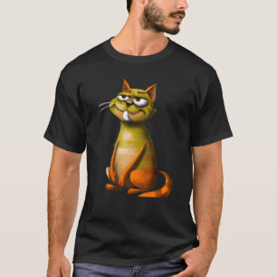 Schattig poesje humor kat meme t-shirt