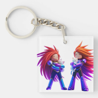 Schattig poesje  sleutelhanger