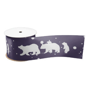 Schattig Polar Beer Familie KerstPaars Lint