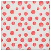 Schattig polka dot pattern l Rood en wit Stof (Swatch)