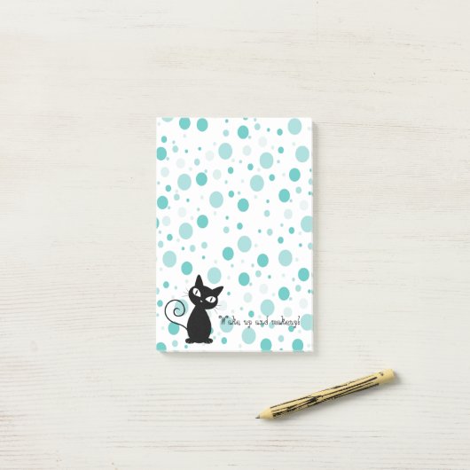 Schattig Polka Dots Pattern Post-it® Notes (Op bureau)