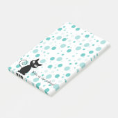 Schattig Polka Dots Pattern Post-it® Notes (Schuin)