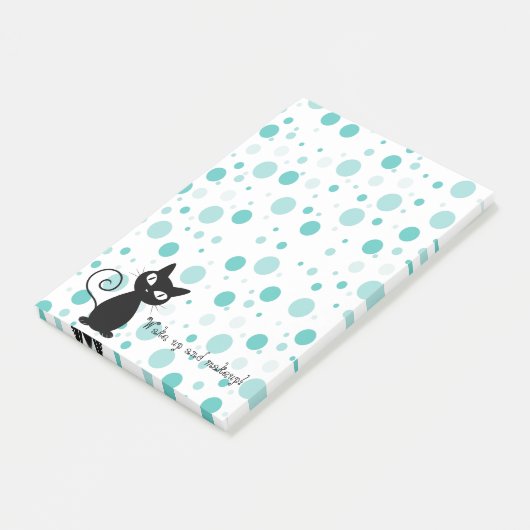 Schattig Polka Dots Pattern Post-it® Notes (Schuin)