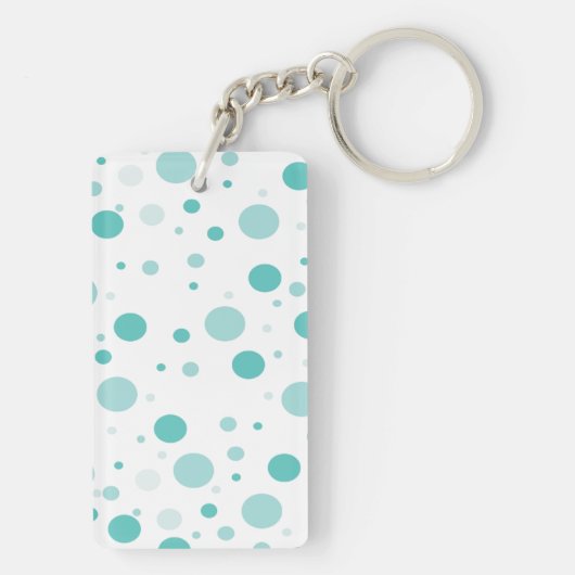 Schattig Polka Dots Pattern Sleutelhanger (achterkant)