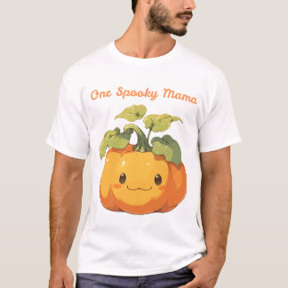 Schattig Pompoen Een Griezelige Mama Halloween-ont T-shirt