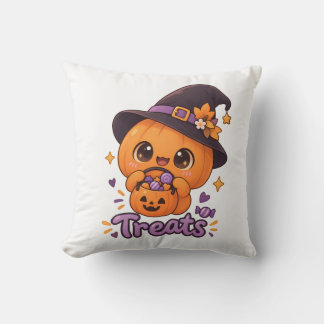 Schattig Pompoen Karakter 🎃🧡 Kussen