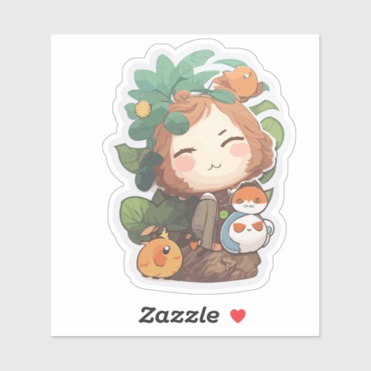 schattig pop sticker (Vel)