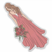 schattig pop sticker (Voorkant)