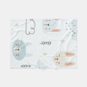 Schattig pop-uppatroon kinder fleece deken (Voorkant (Horizontaal))