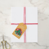 Schattig prettig kerstfeest cadeaulabel (Met Touw)