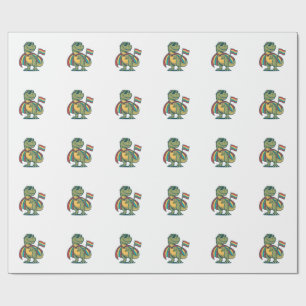 Schattig Pride Dinosaur Vector T-shirt Ontwerp_1 Cadeaupapier