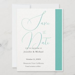Schattig Professioneel Minimalistisch Eenvoudig Mo Save The Date