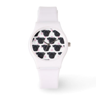Schattig Pug horloge