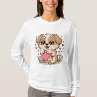 Schattig Puppy T-Shirt – Een vleugje schatjes