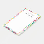 Schattig Rainbow Teacher Classroom Terug naar Scho Post-it® Notes (Schuin)