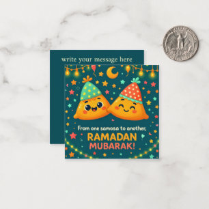 Schattig Ramadan Mubarak Notitiekaartje