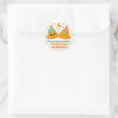 Schattig Ramadan Mubarak Ronde Sticker (Tas)