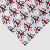 Schattig Red Black Gnome Xmas kerstmis Kinder Tissuepapier (Detail)