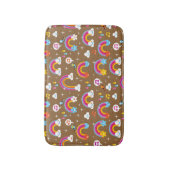 schattig regenboogpatroon badmat (Voorkant Verticaal)