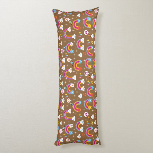 schattig regenboogpatroon lichaamskussen (Achterkant (Verticaal))