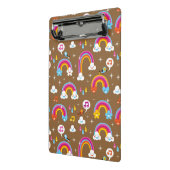 schattig regenboogpatroon mini klembord (Angled2)