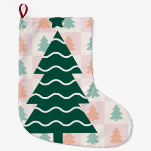 Schattig rendier en kerststokken vakantiedesign grote kerstsok