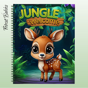 Schattig Rendier Jungle Welkom Hert Wilde Ree 🦌 Notitieboek