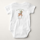 Schattig rendier mijn eerste kerst romper (Achterkant)