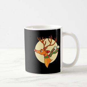 Schattig rendier vrolijk Kerstmis gelukkig nieuw Koffiemok
