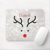 Schattig rendiergezicht, Bokeh Muismat (Met muis)