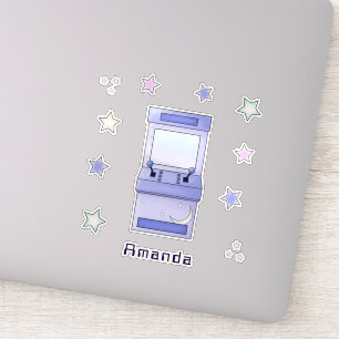 Schattig Retro Arcadespel Kinderen Verjaardag Sticker