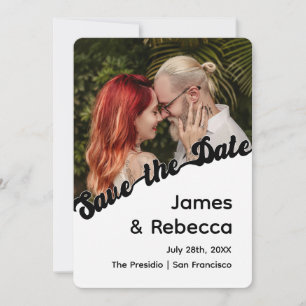 Schattig Retro Boho Minimalistisch Eigenzinnig Tek Save The Date