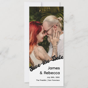 Schattig Retro Boho Minimalistisch Eigenzinnig Tek Save The Date