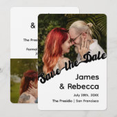 Schattig Retro Boho Minimalistisch Eigenzinnige Te Save The Date (Voorkant / Achterkant)