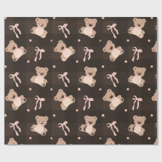 Schattig retro cadeaupapier