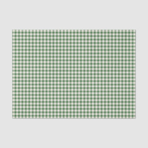 Schattig Retro Groen Gingham Schotse Ruit Patroon Tissuepapier