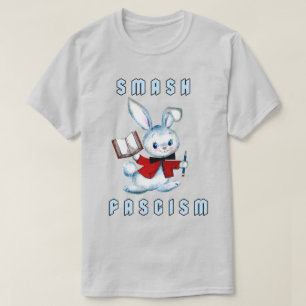 Schattig Retro Konijn - Verpletter Fascisme T-shirt