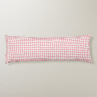 Schattig retro meisjesachtig pastel roze hondstand lichaamskussen