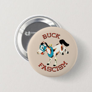 Schattig Retro Paard - Bok Fascisme Ronde Button 5,7 Cm
