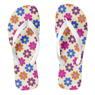 Schattig Retro Penny Bloem Patroon Teenslippers