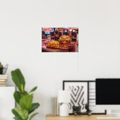 Schattig Retro Restaurant | Kristallijne Burger en Poster (Thuiskantoor)