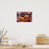 Schattig Retro Restaurant | Kristallijne Burger en Poster (Keuken)