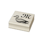 Schattig Ringed Blauwgroen Duck zwemmen Rubberstempel (Stempel)