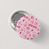 schattig ronde button 3,2 cm (Voorkant /achterkant)