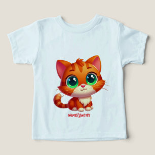 Schattig rossig tabby poesje cartoon