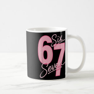 Schattig Roze 67 Zes Zeven Grappige Meme Vrouwen M Koffiemok