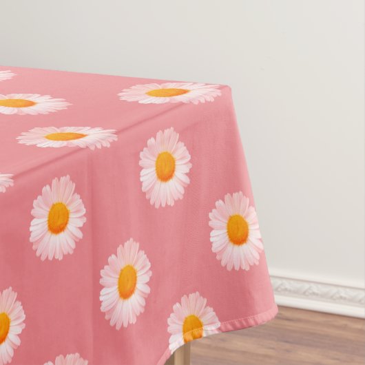 Schattig roze Boho Daisy Tafelkleed (Voorbeeld)