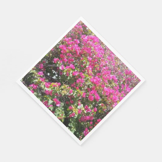 Schattig roze bougainvillea Struik print papieren Servetten (Hoek)