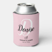 Schattig roze bruidsmeisje cadeau Koelbox Blikjeskoeler (Blikje Achterkant)